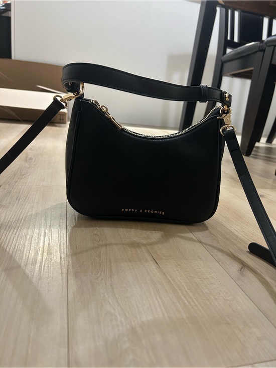 Poppy & Peonies Handbags - Poppy & Peonies Black Soirée Crossbody Bag